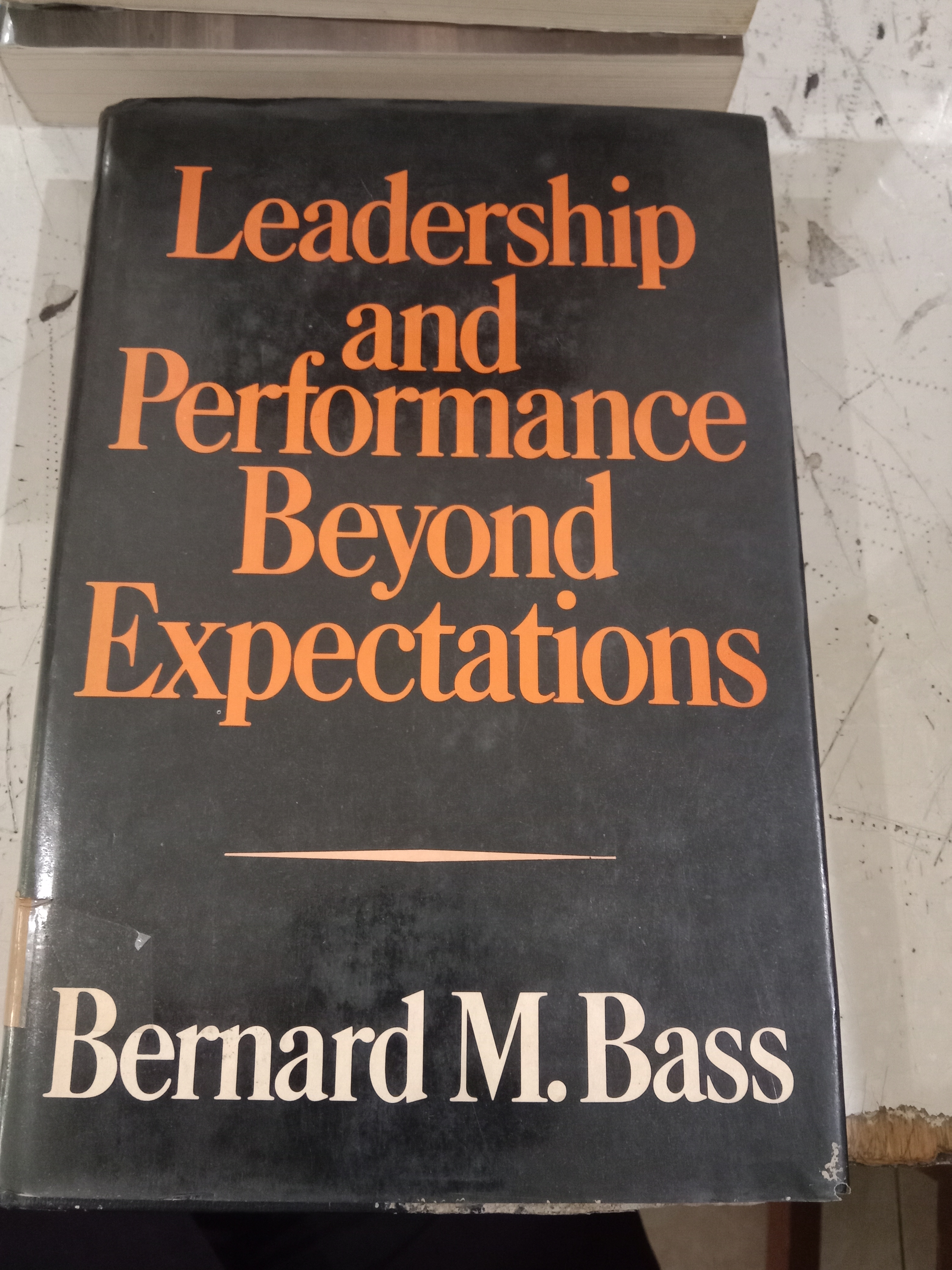 Leadership and performance beyond expectation