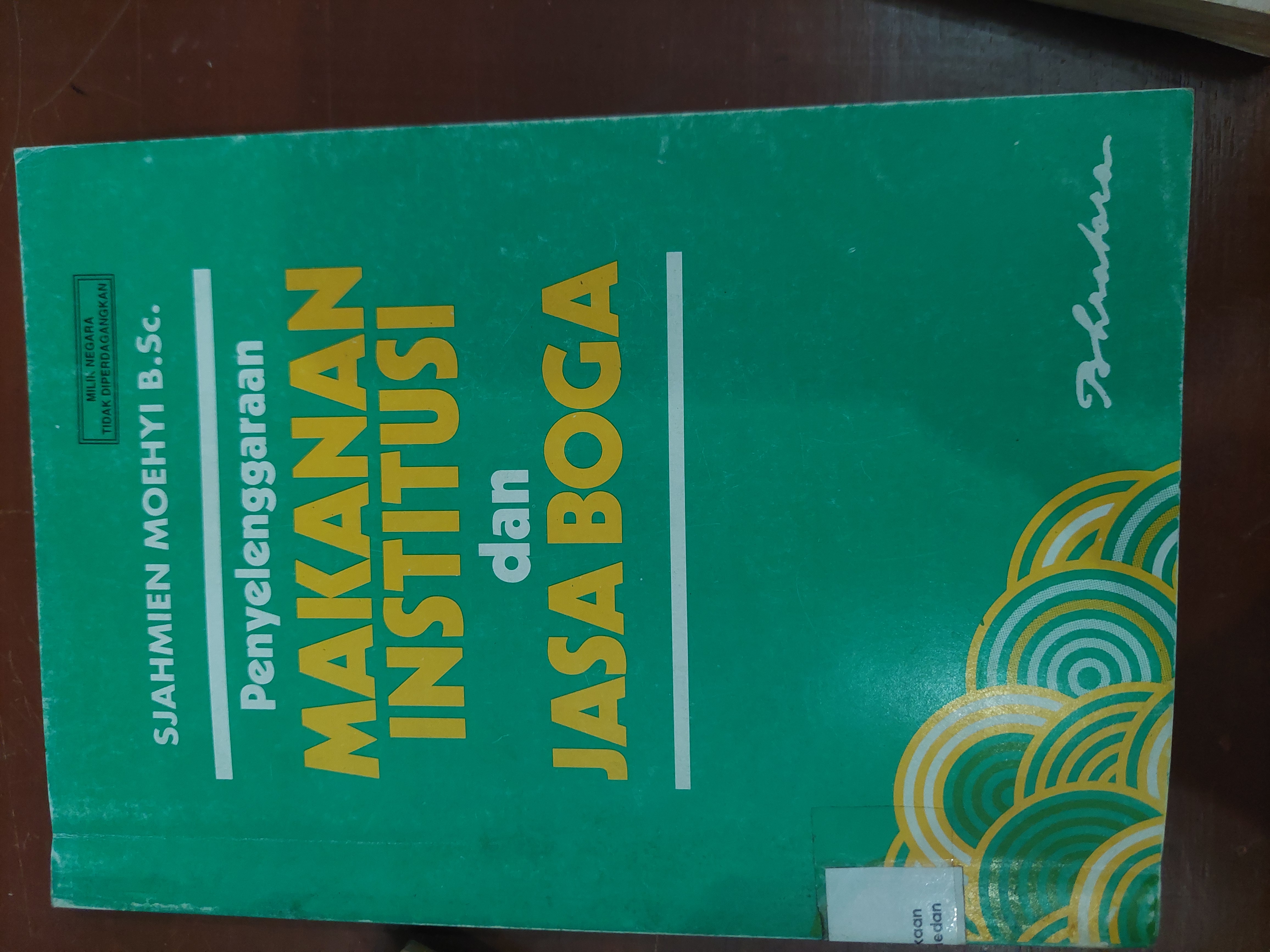 Makanan Institusi dan Jasa Boga