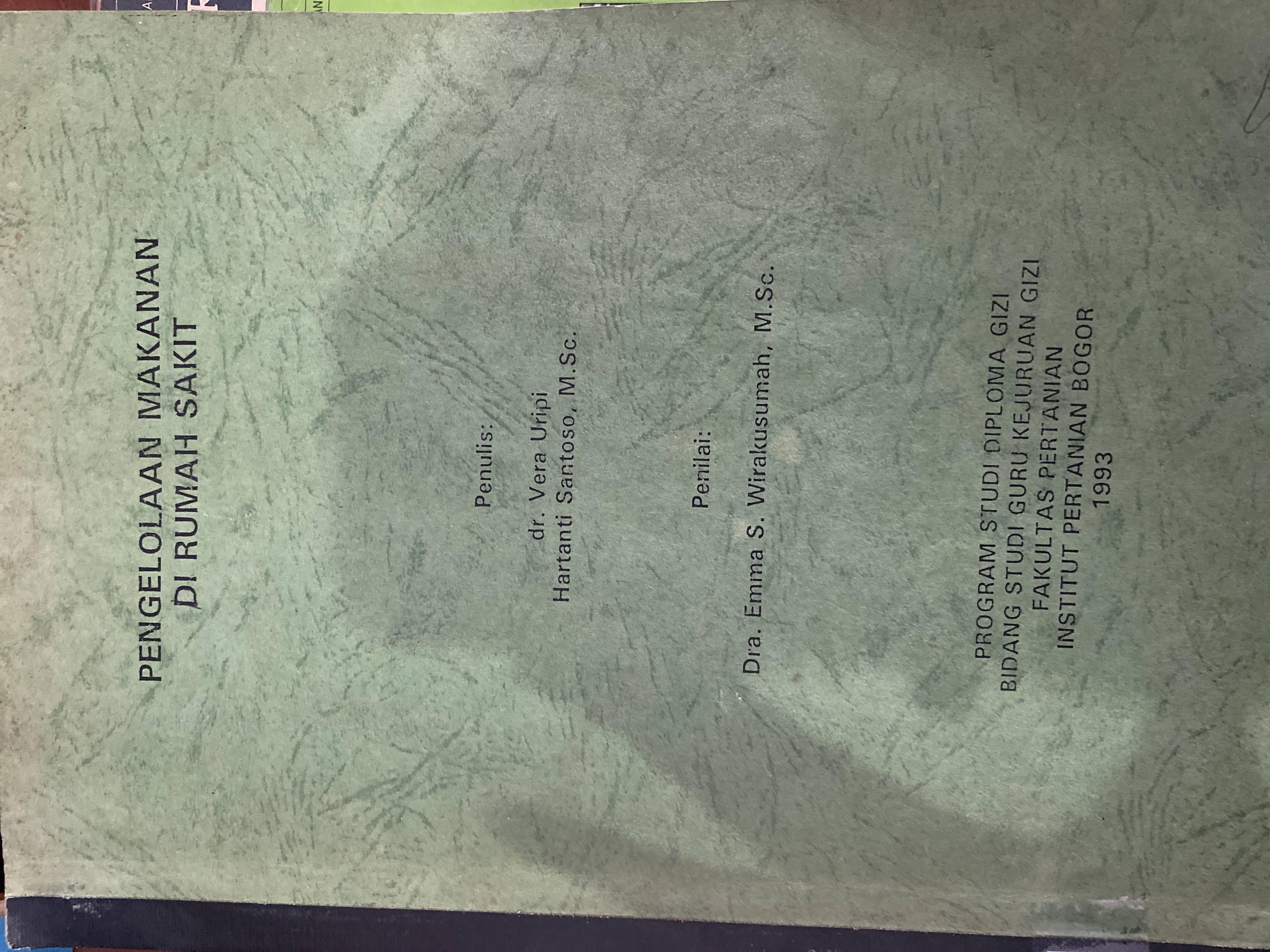 PENGELOLAAN MAKANAN DI RUMAH SAKIT